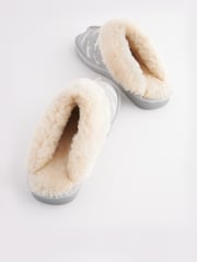 Grey Mr Fox Scion at Next Suede Mule Slippers - Image 5 of 7