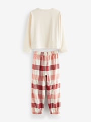 Pink/Cream Woven Check Pyjamas 2 Packs (3-16yrs) - Image 5 of 5