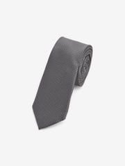 Light Grey Textured Silk Tie - Image 1 of 3