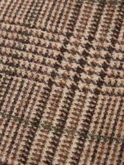 Brown Slim Wool Content Check Suit Trousers - Image 7 of 10