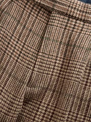 Brown Slim Wool Content Check Suit Trousers - Image 9 of 10