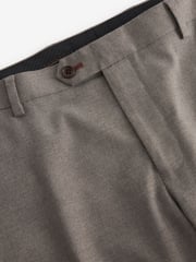 Taupe Natural Herringbone Suit Trousers - Image 7 of 9