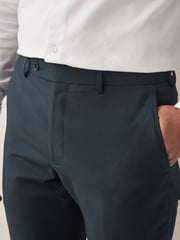 Teal Blue Tailored Fit Suit: Trousers - Image 3 of 8