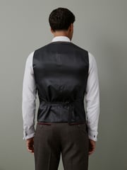 Brown Trimmed Check Suit: Waistcoat - Image 2 of 12