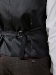 Brown Trimmed Check Suit: Waistcoat - Image 8 of 12