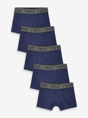 Navy Blue Trunks 5 Pack (2-16yrs) - Image 1 of 3
