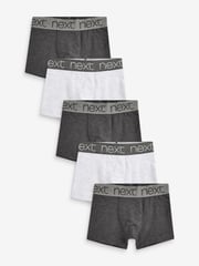 Grey Trunks 5 Pack (2-16yrs) - Image 1 of 4