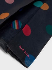 Paul Smith Junior Girls Navy Occasion 'Artist Stripe' Polka Dot Dress - Image 5 of 7