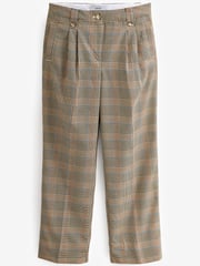 Neutral Check Tailored Wide Trousers - Image 6 of 7