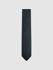 Reiss Navy Ceremony Textured Silk Blend Tie - Image 1 of 1