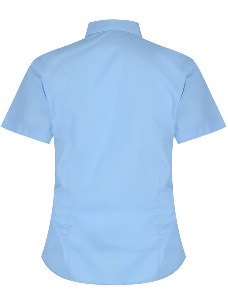 Trutex Blue Short Sleeve Fitted School Blouse (Twin pack) - Image 1 of 3