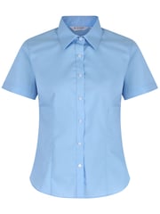 Trutex Blue Short Sleeve Fitted School Blouse (Twin pack) - Image 2 of 3