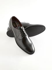 Black Signature Leather Derby Shoes - Image 4 of 7