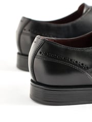 Black Signature Leather Derby Shoes - Image 5 of 7