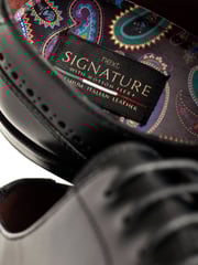Black Signature Leather Derby Shoes - Image 7 of 7