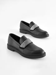 Black Forever Comfort® Stud Loafers - Image 1 of 6