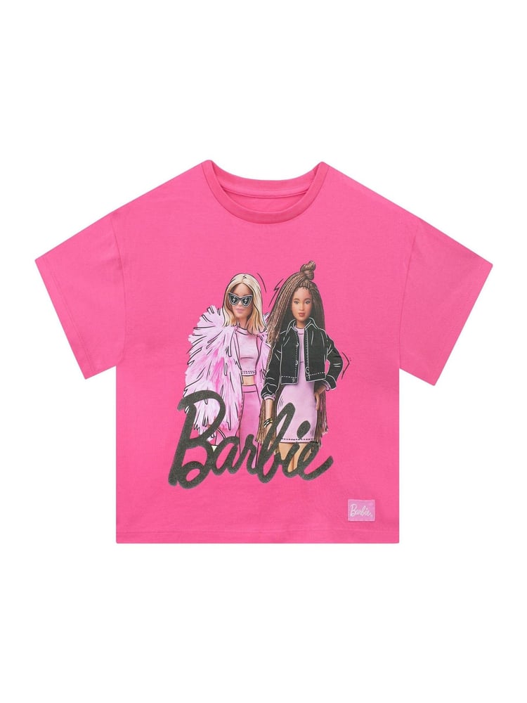 T-Shirt mit Barbie-Charakter-Logo aus 100 % Baumwolle - Bild 1 von 5
