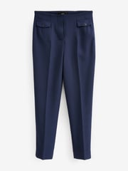 Navy Tailored Button Detail Taper Trousers - Image 2 of 6