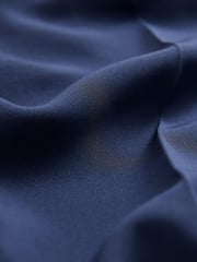 Navy Tailored Button Detail Taper Trousers - Image 6 of 6