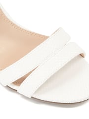 Dune London White Standard Fit Merisa 2 Part Block Heel Sandals - Image 6 of 6