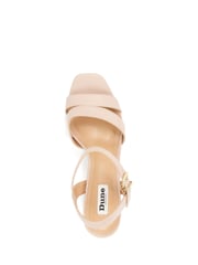 Dune London Nude Molten Sandals - Image 6 of 7