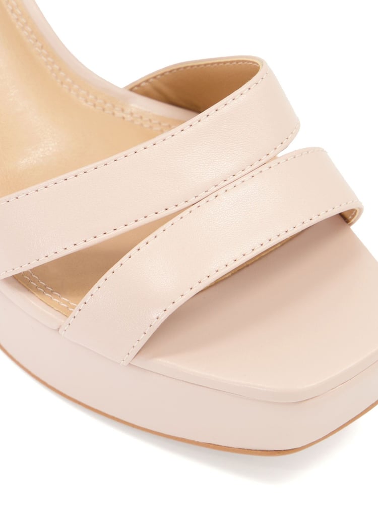 Dune London Nude Molten Sandals - Image 7 of 7