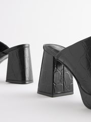 Black Forever Comfort® Platform Mules - Image 10 of 10