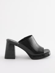 Black Forever Comfort® Platform Mules - Image 6 of 10