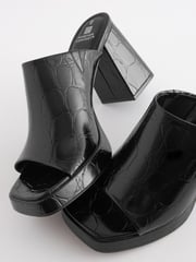 Black Forever Comfort® Platform Mules - Image 7 of 10