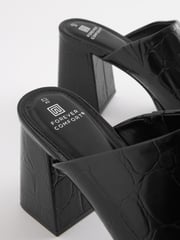 Black Forever Comfort® Platform Mules - Image 8 of 10