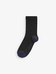 Clarks Black Short Sleeve Black Multi Socks 5 Pack - Image 2 of 7