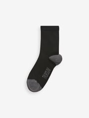 Clarks Black Short Sleeve Black Multi Socks 5 Pack - Image 4 of 7