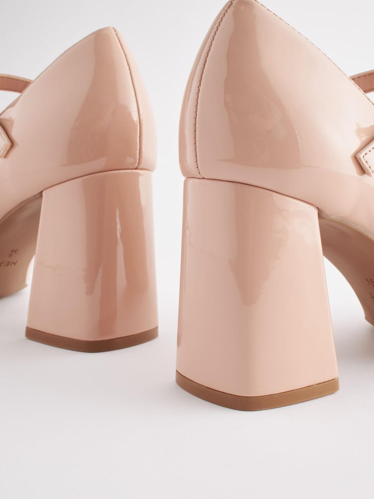 Nude Pink Forever Comfort® T-Bar Block Heel Shoes - Image 7 of 7 Nude Pink Forever Comfort® T-Bar Block Heel Shoes - Image 7 of 7