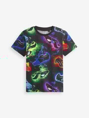 Navy Blue Football Boots Graphic Short Sleeve T-Shirts 2 Pack (3-16yrs) - Image 3 of 6