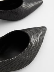 Black Regular/Wide Fit Forever Comfort® Kitten Heel Court Shoes - Image 3 of 5