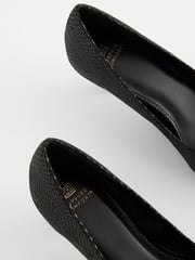 Black Regular/Wide Fit Forever Comfort® Kitten Heel Court Shoes - Image 4 of 5