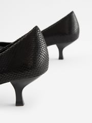 Black Regular/Wide Fit Forever Comfort® Kitten Heel Court Shoes - Image 5 of 5