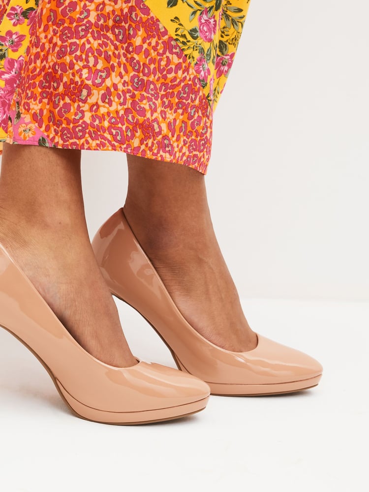 Camel Regular/Wide Fit Forever Comfort® Platform Court Shoes - Image 2 of 7 Camel Regular/Wide Fit Forever Comfort® Platform Court Shoes - Image 2 of 7