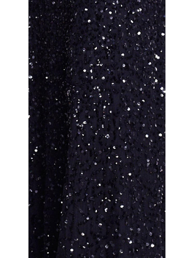 Adrianna Papell Scoop Black Long Dress - Image 5 of 5