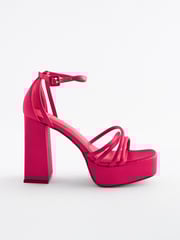 Pink Forever Comfort® Platform Closed Back Sandals - Image 3 of 9