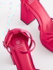 Pink Forever Comfort® Platform Closed Back Sandals - Image 7 of 9