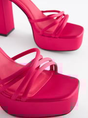 Pink Forever Comfort® Platform Closed Back Sandals - Image 8 of 9
