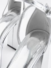 Silver Forever Comfort® Platform Closed Back Sandals - Image 8 of 9