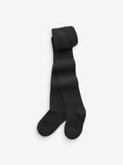 Black/Oatmeal/Charcoal 3 Pack Cotton Rich Tights - Image 3 of 4