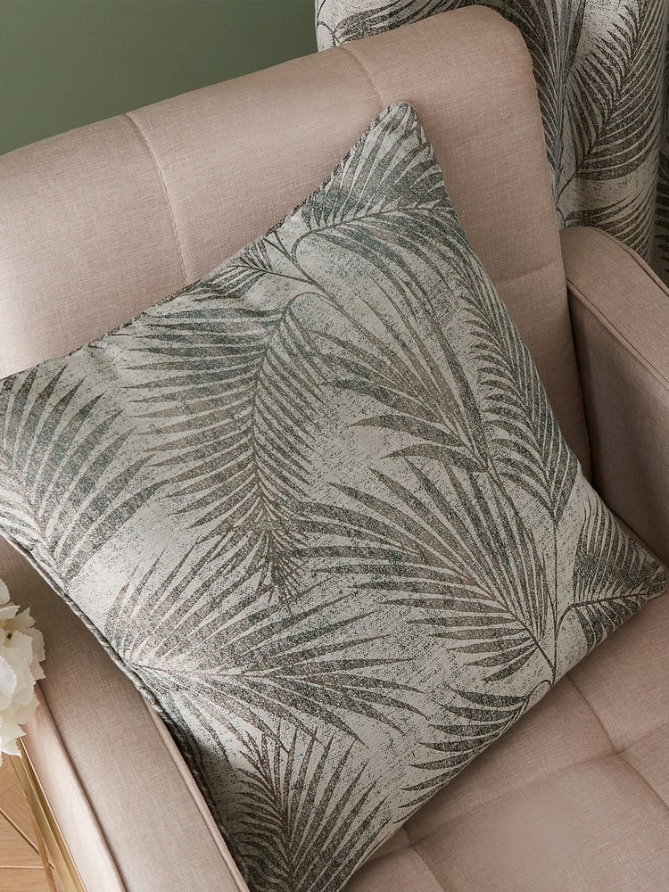 Hyperion Green Tamra Palm Piped Cushion - Image 1 of 3