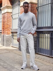 Hellgrau - Premium-Pullover aus 100 % Lambswool, Regular Fit - Bild 5 von 11