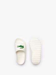 Lacoste Womens Serve Slide White Sandals - Image 2 of 8