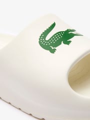 Lacoste Womens Serve Slide White Sandals - Image 7 of 8