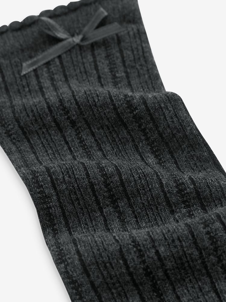 Clarks Grey Girls Knee High School Socks 2 Pack - Image 2 of 2