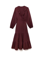 Another Sunday Wrap Over Midi Dress With Ruffle Detail - Image 5 of 7
